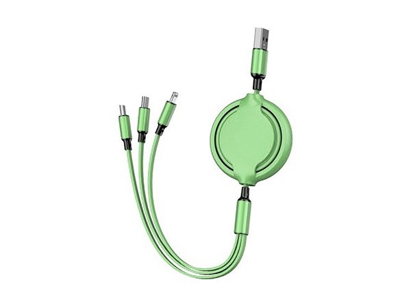 硅膠伸縮一拖三數(shù)據線