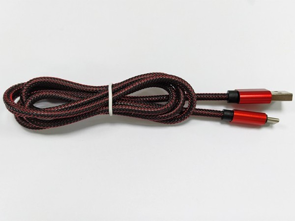 麻繩編織手機USB Type-C數據線，支持QC3.0+華為FCP快充